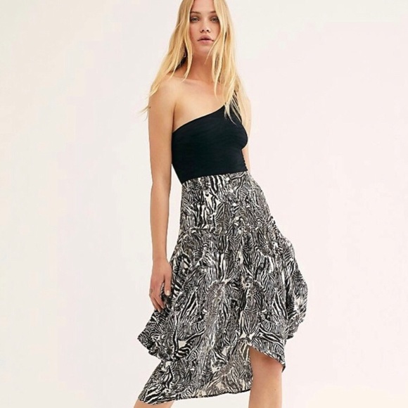 Free People Angels Handkerchief Midi Skirt - Picture 1 of 9
